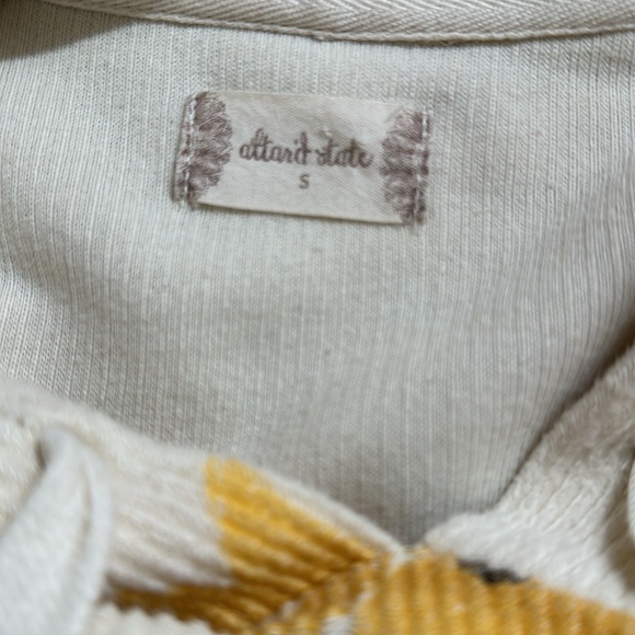 ALTAR’D STATE Sunflower Hoodie Sweatshirt, 
App measure is 22 in x 19 length - Picture 4 of 7